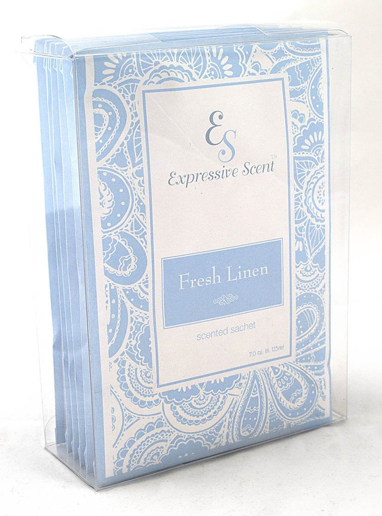 Fresh Linen Scented Sachet- 6 Pack